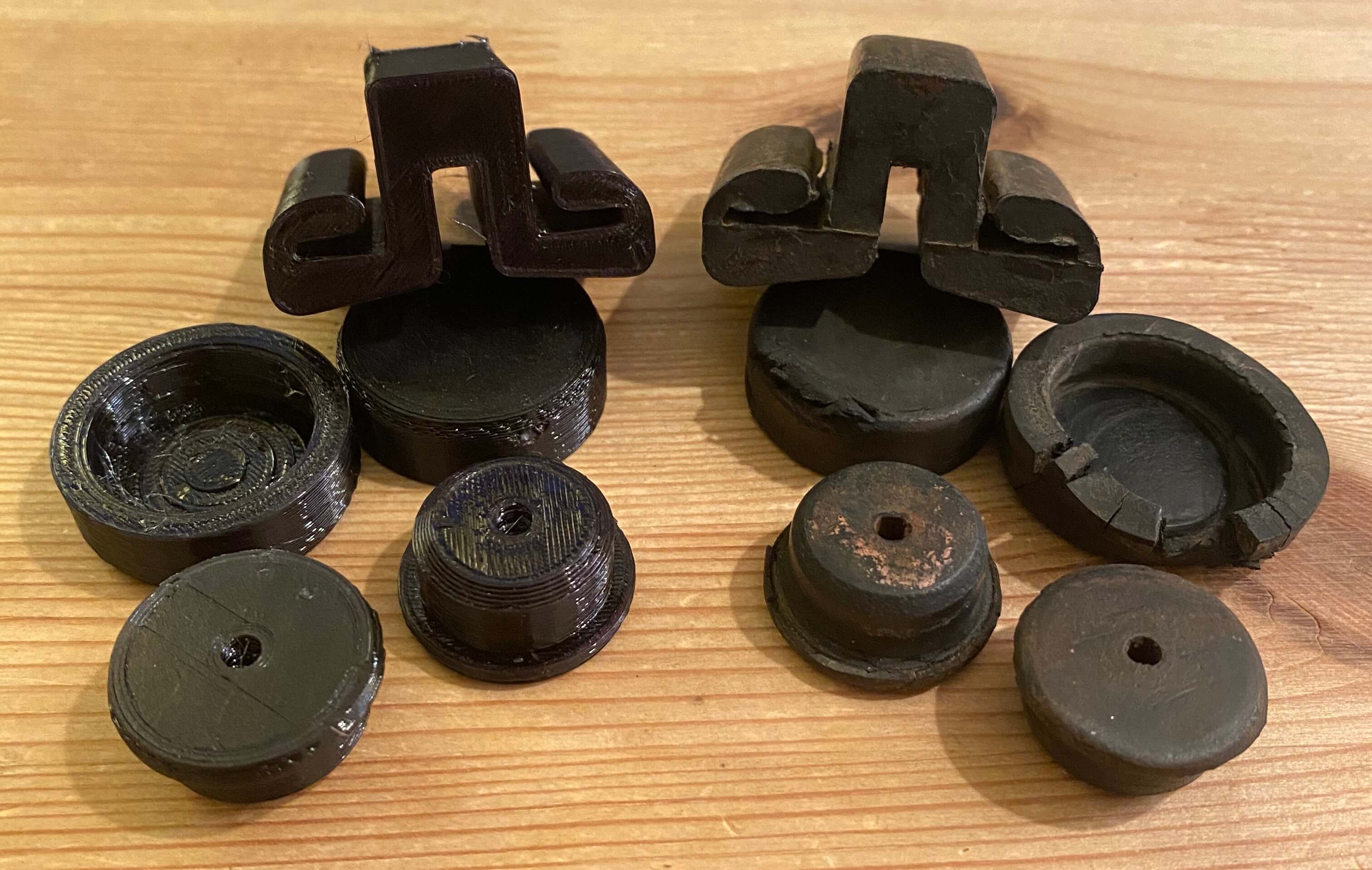 Rubber Piece Comparison